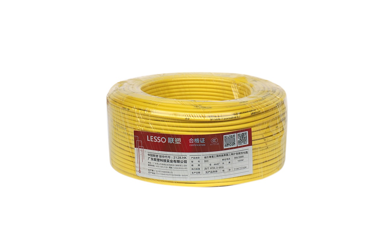 銅芯聚氯乙烯絕緣聚氯乙烯護(hù)套固定布線用電纜BVV型（單芯）電線